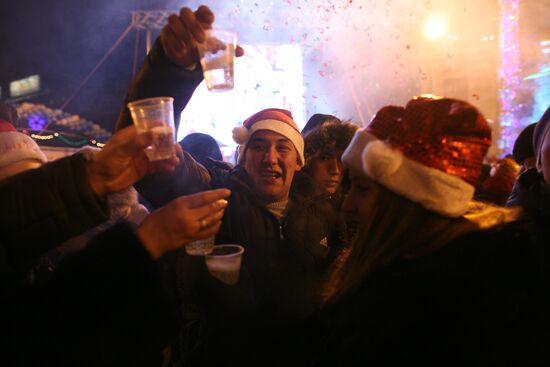 New Year celebrations in Novosibirsk