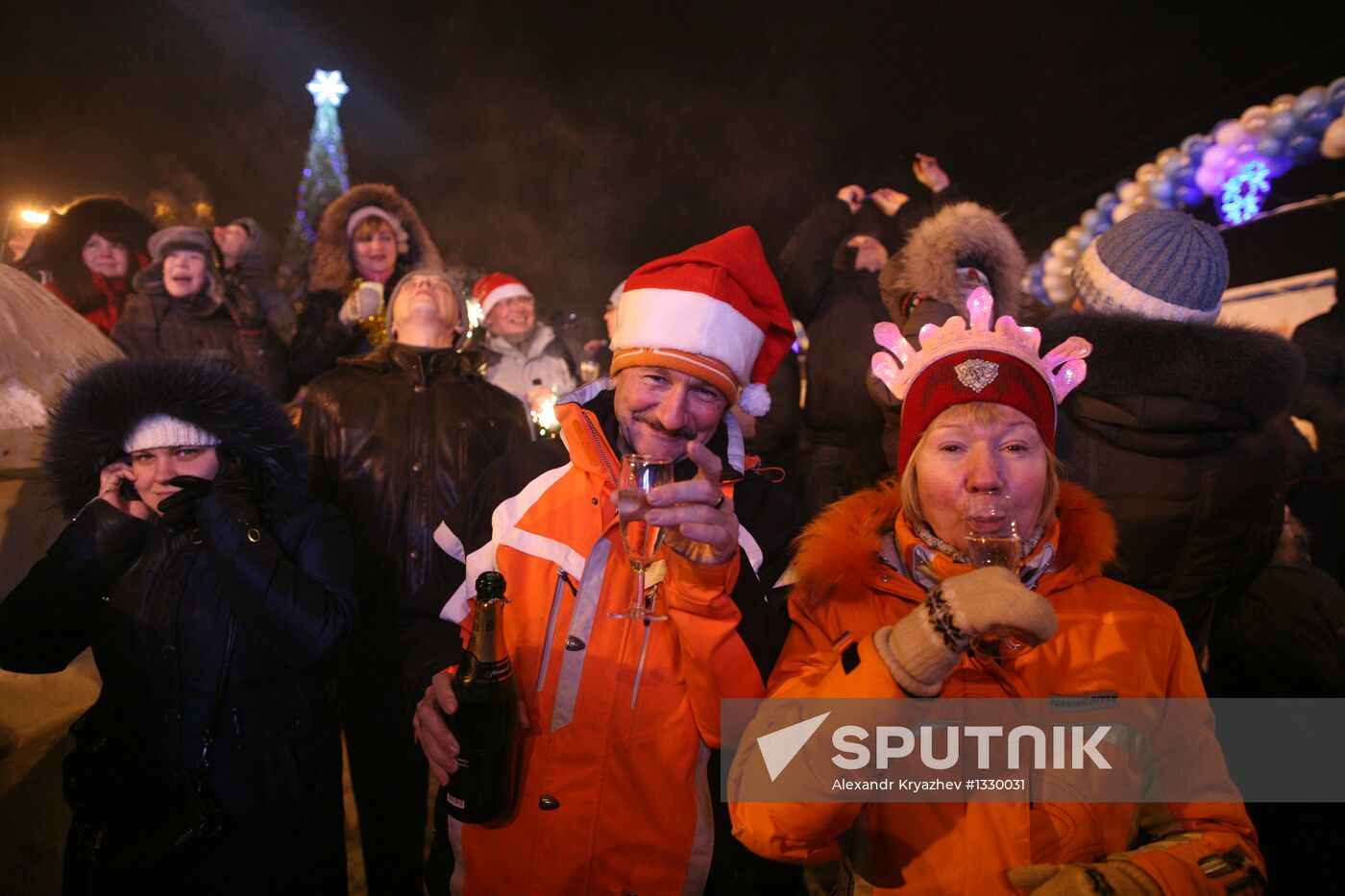 New Year celebrations in Novosibirsk