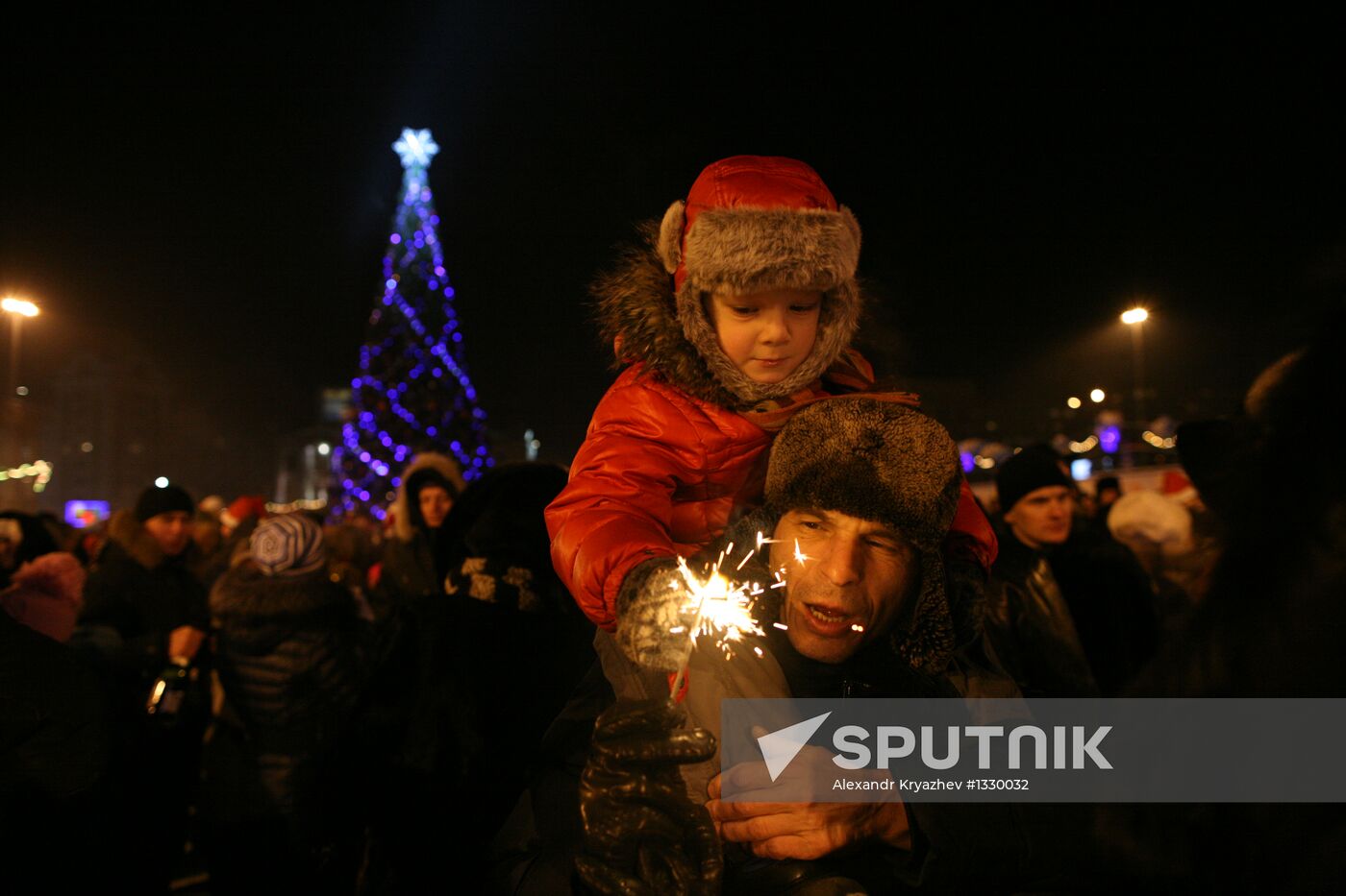 New Year celebrations in Novosibirsk
