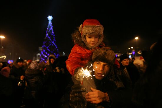 New Year celebrations in Novosibirsk