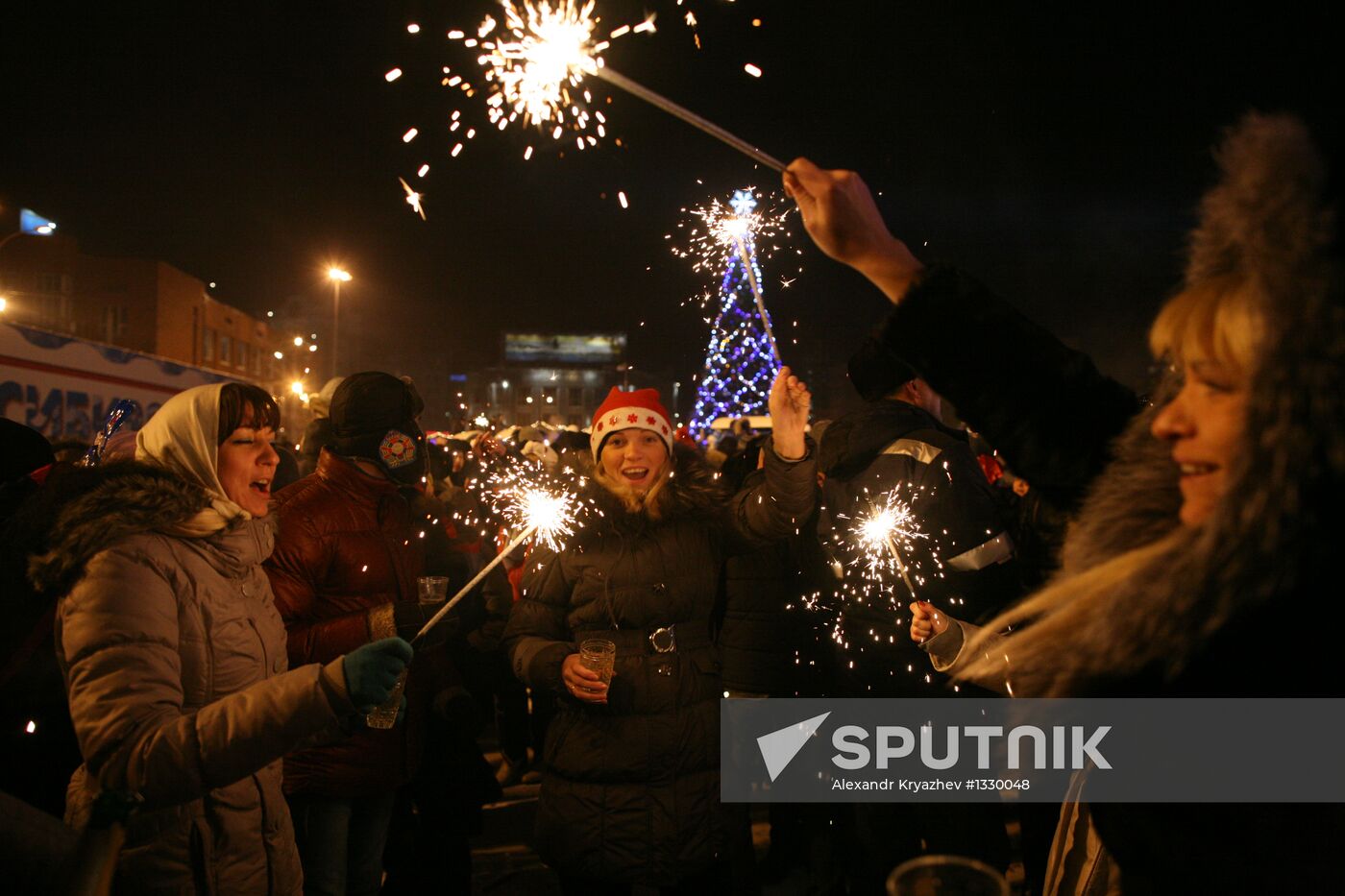 New Year celebrations in Novosibirsk