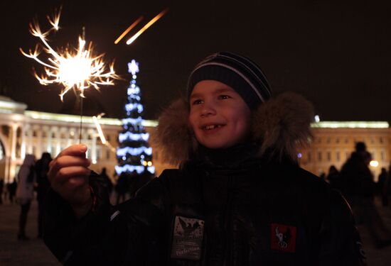 New Year celebrations in St Petersburg