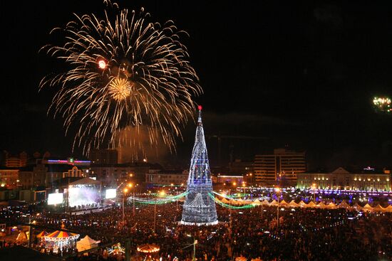 New Year celebrations in Grozny