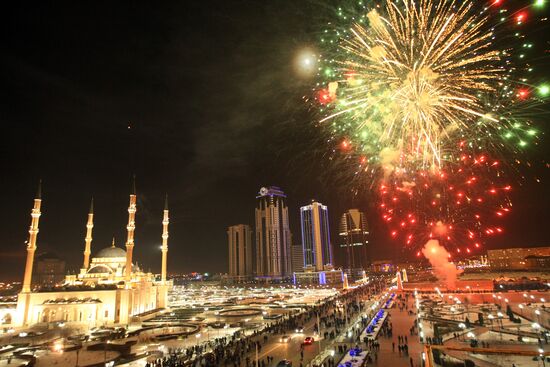 New Year celebrations in Grozny