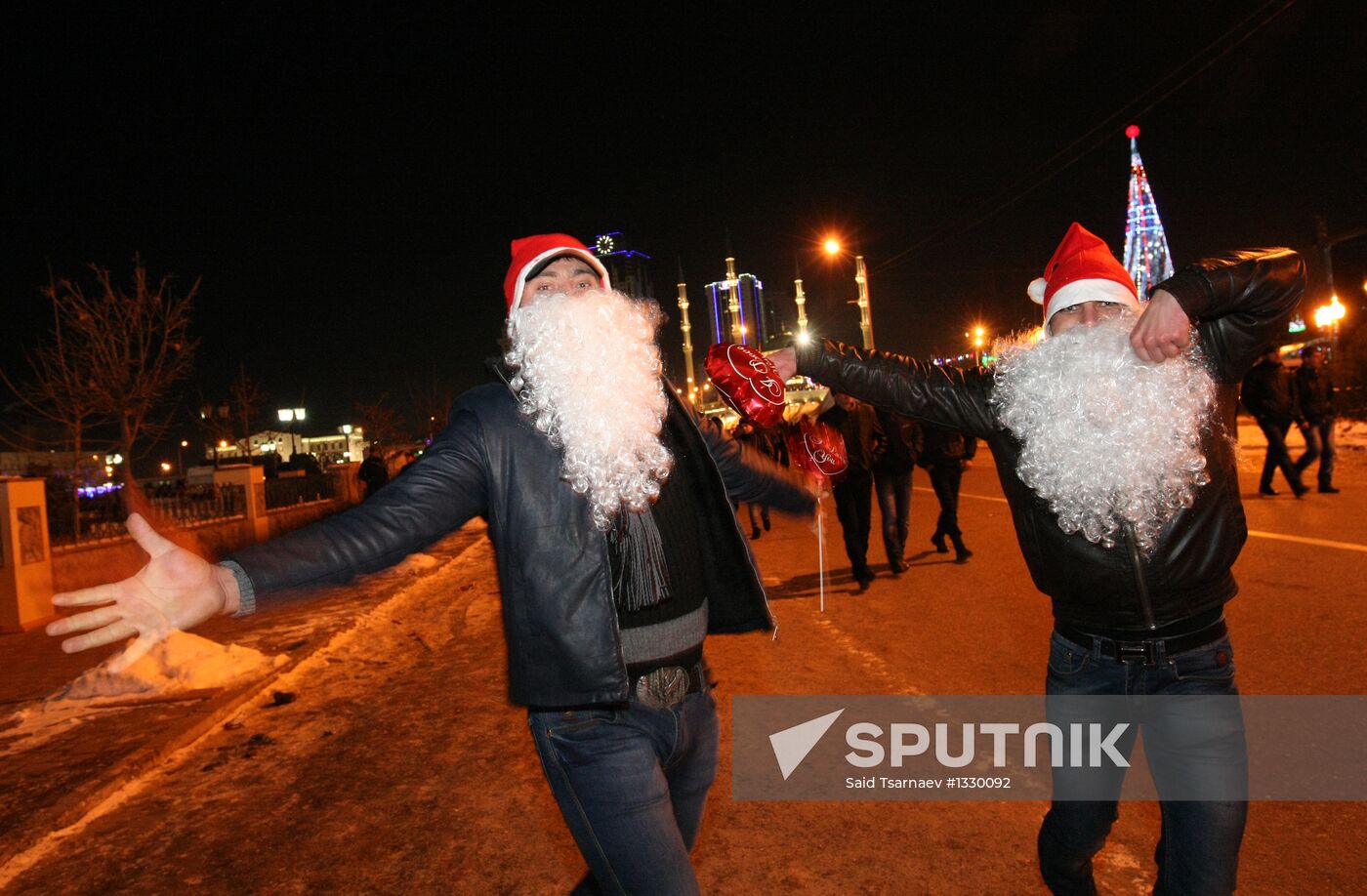 New Year celebrations in Grozny