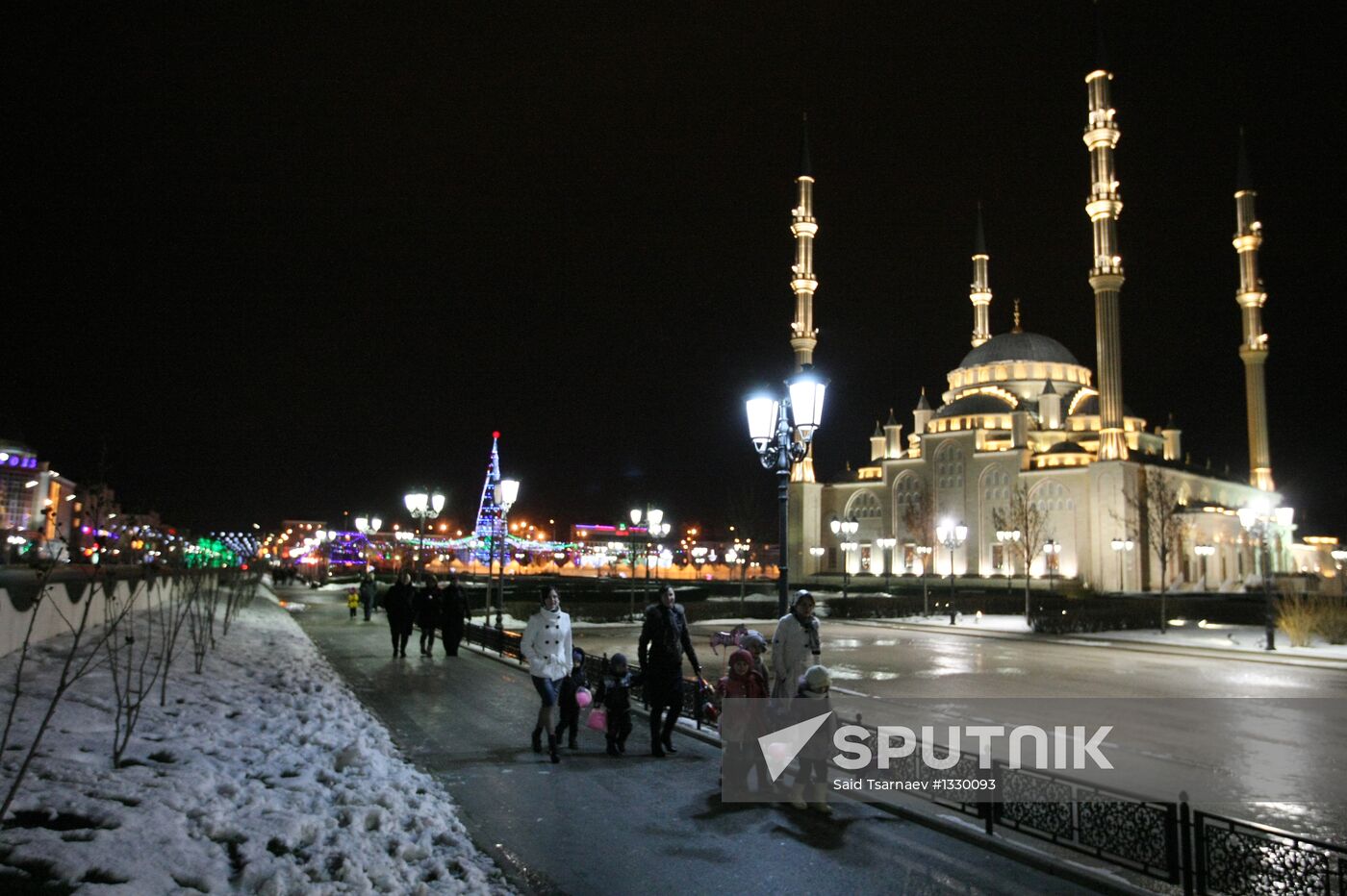 New Year's celebration in Grozny