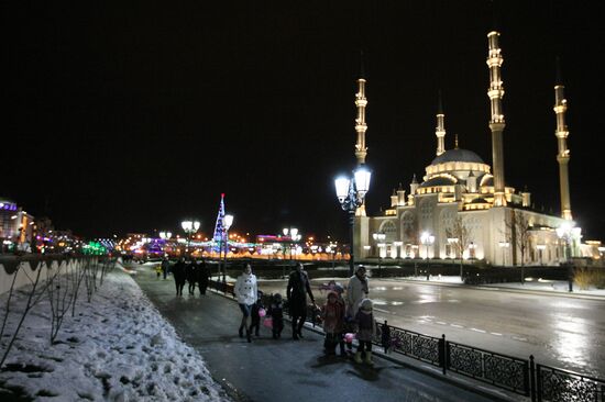 New Year's celebration in Grozny