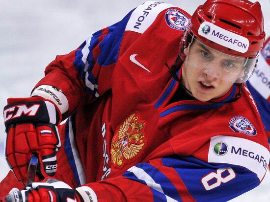 Hockey Youth World Championship. Quarterfinal Russia-Switzerland