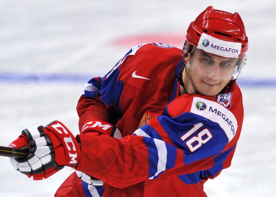 Hockey Youth World Championship. Quarterfinal Russia-Switzerland