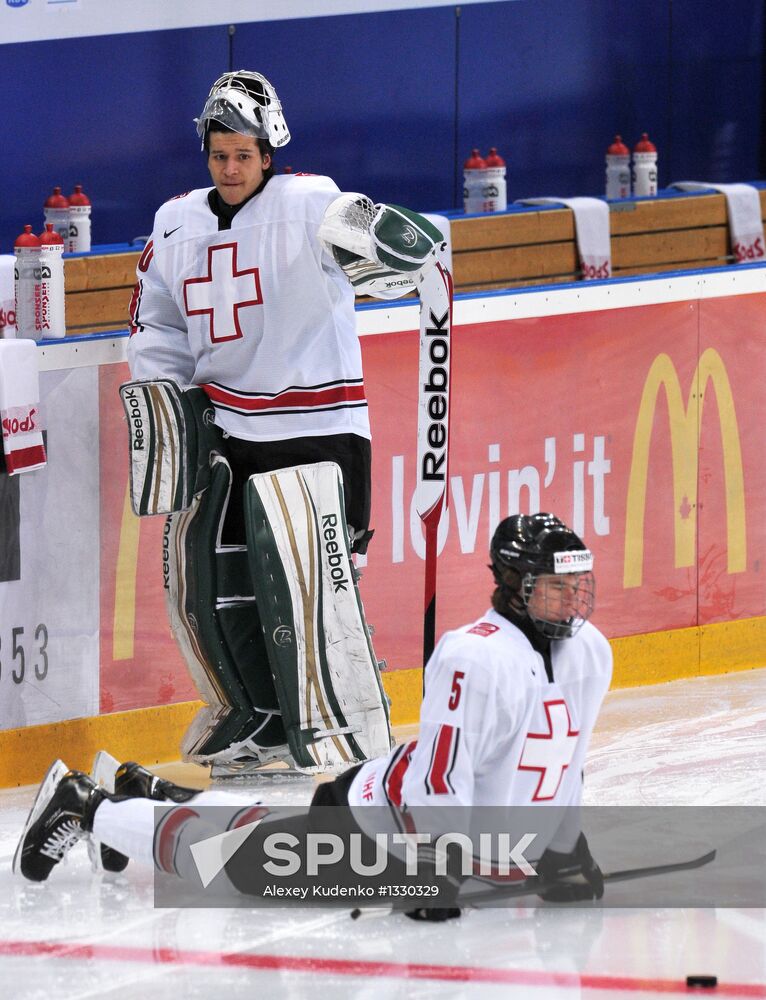 Hockey Youth World Championship. Quarterfinal Russia-Switzerland