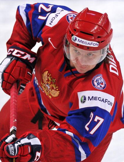 Hockey Youth World Championship. Quarterfinal Russia-Switzerland