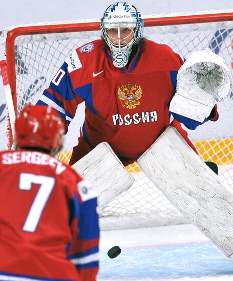 Hockey Youth World Championship. Quarterfinal Russia-Switzerland