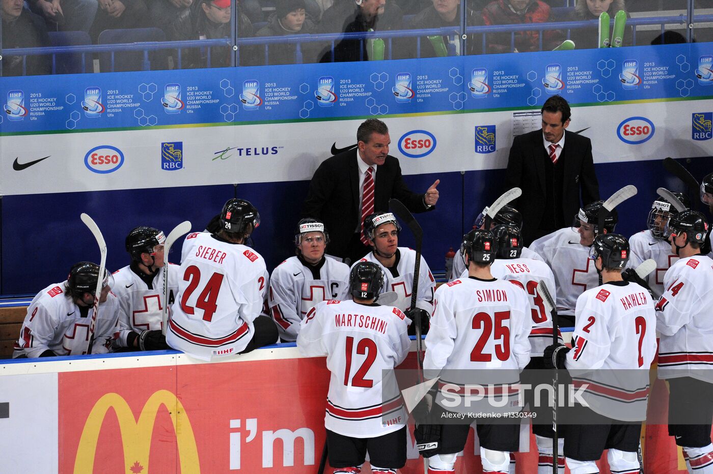 Hockey Youth World Championship. Quarterfinal Russia-Switzerland