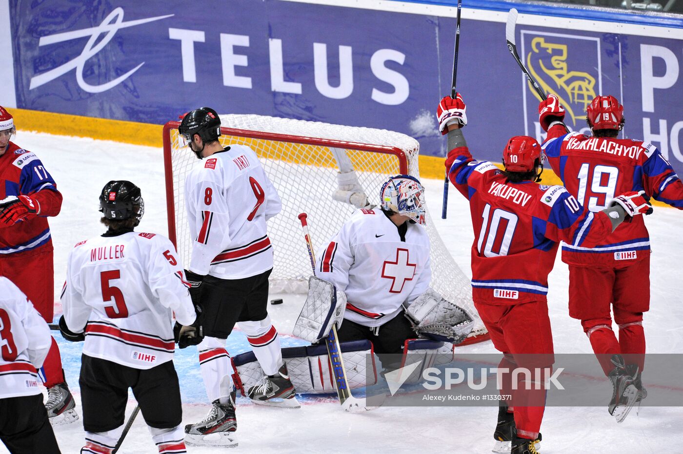 Hockey Youth World Championship. Quarterfinal Russia-Switzerland