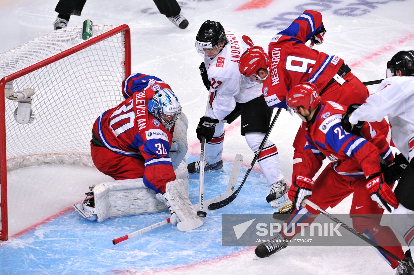 Hockey Youth World Championship. Quarterfinal Russia-Switzerland