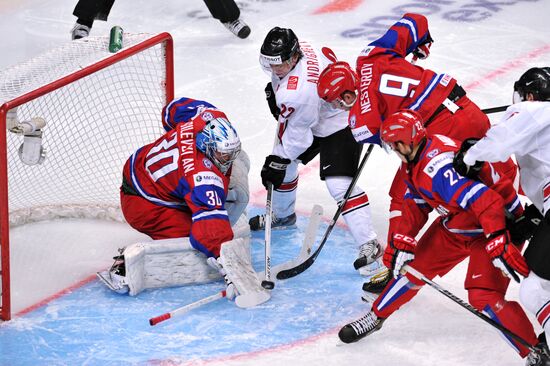 Hockey Youth World Championship. Quarterfinal Russia-Switzerland