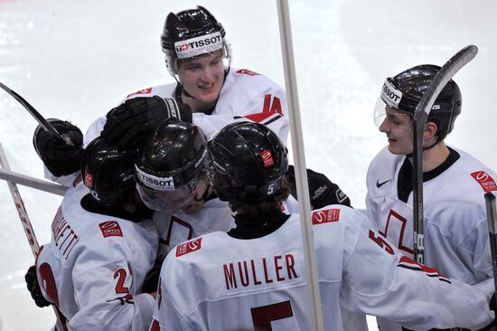 Hockey Youth World Championship. Quarterfinal Russia-Switzerland