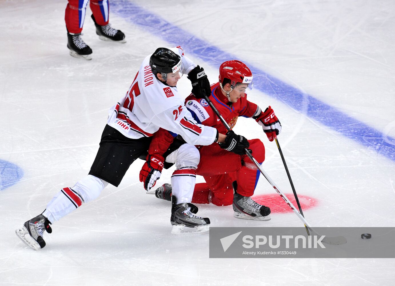 Hockey Youth World Championship. Quarterfinal Russia-Switzerland
