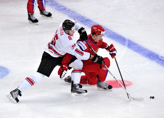 Hockey Youth World Championship. Quarterfinal Russia-Switzerland