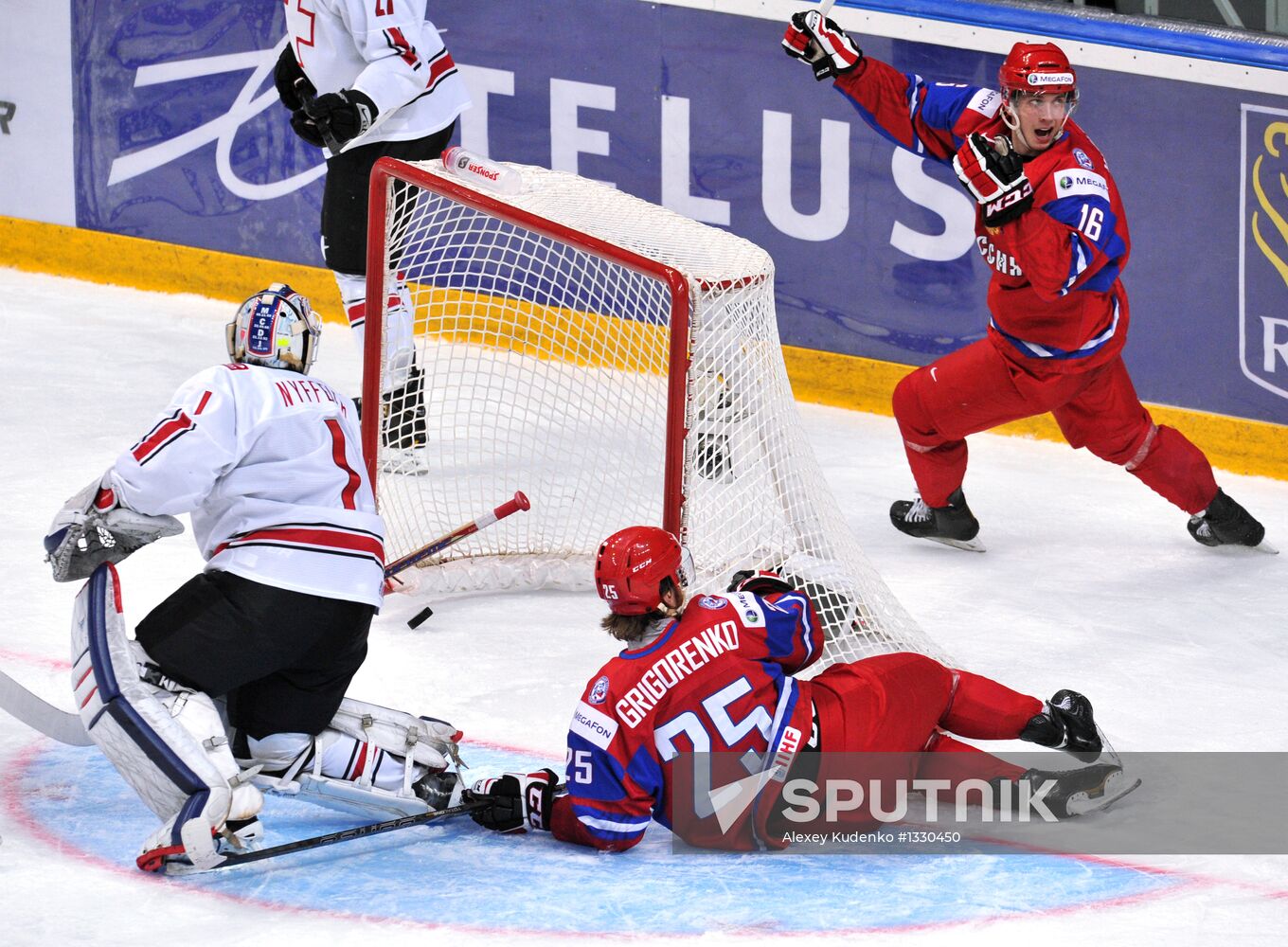 Hockey Youth World Championship. Quarterfinal Russia-Switzerland