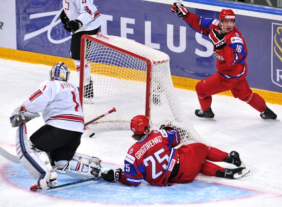 Hockey Youth World Championship. Quarterfinal Russia-Switzerland