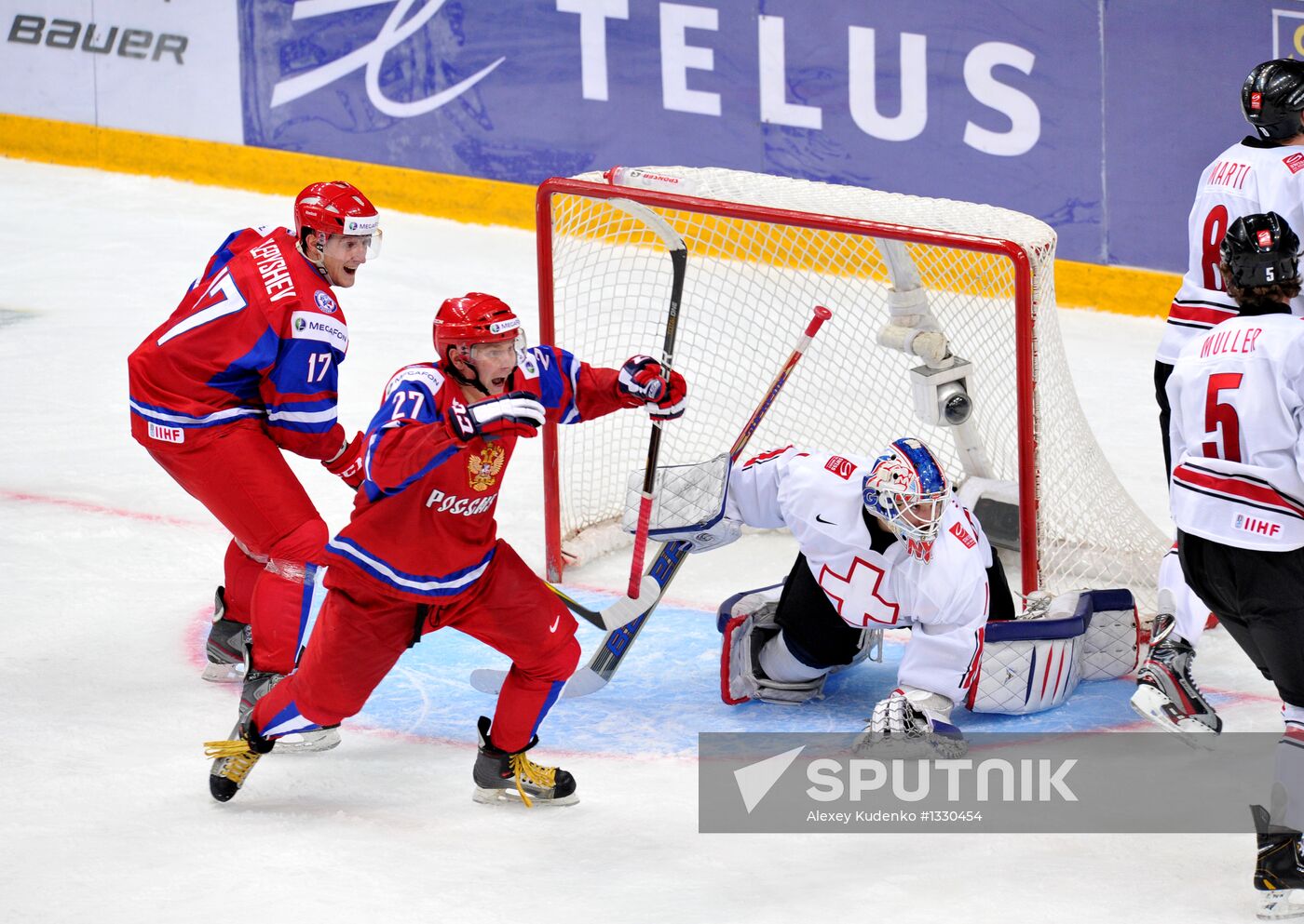 Hockey Youth World Championship. Quarterfinal Russia-Switzerland