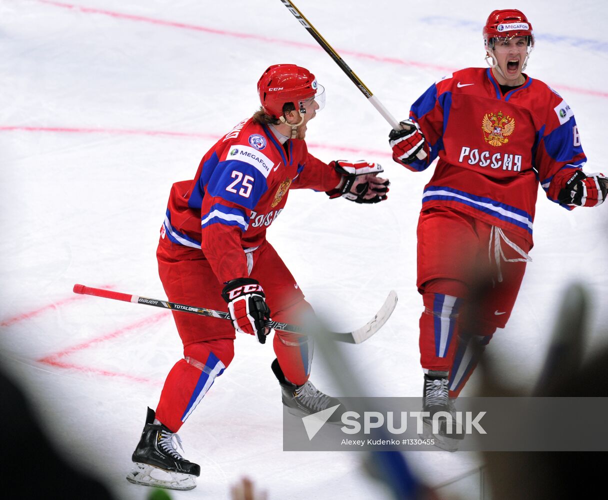 Hockey Youth World Championship. Quarterfinal Russia-Switzerland