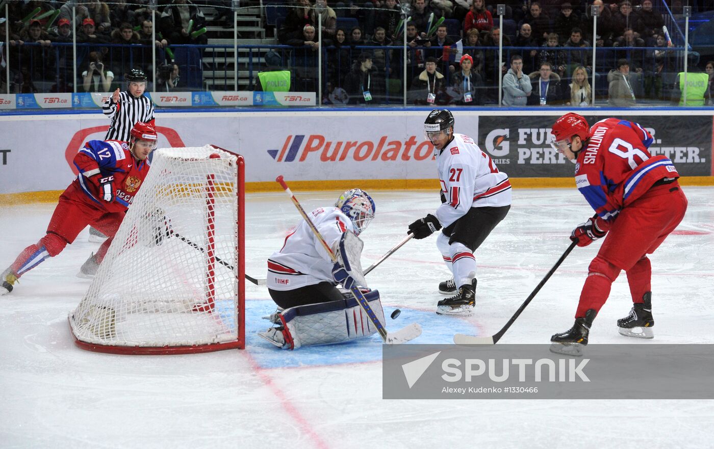 Hockey Youth World Championship. Quarterfinal Russia-Switzerland