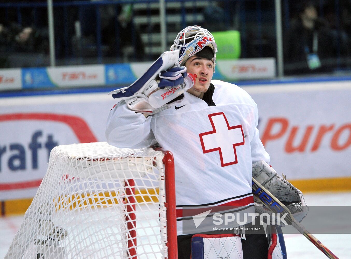 Hockey Youth World Championship. Quarterfinal Russia-Switzerland