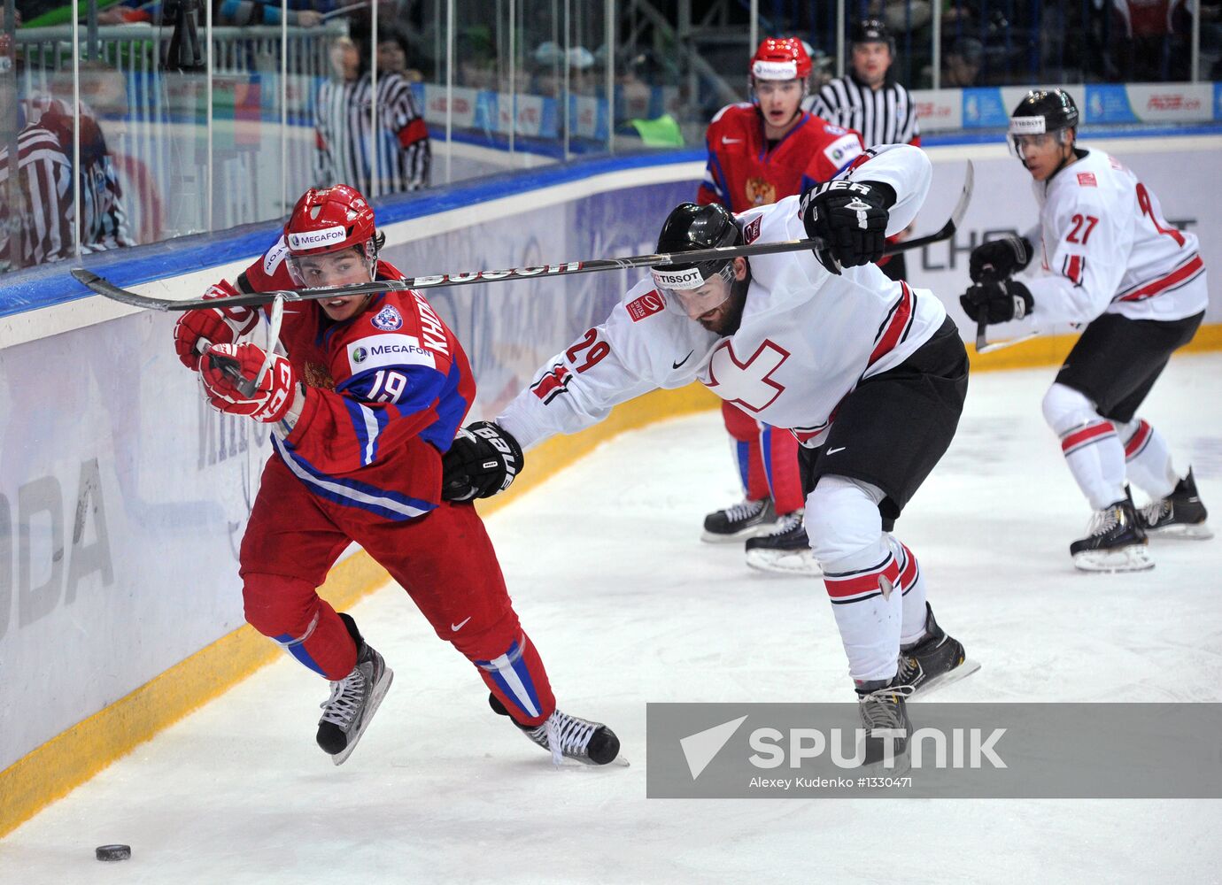 Hockey Youth World Championship. Quarterfinal Russia-Switzerland