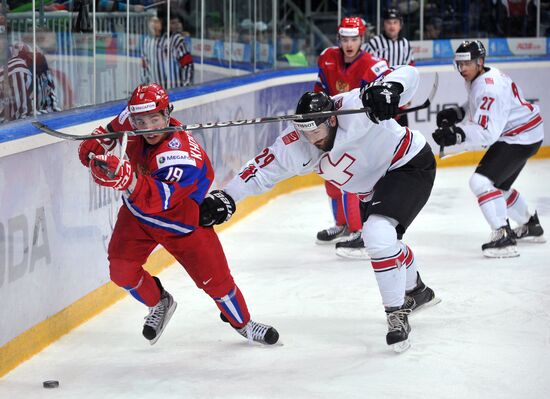 Hockey Youth World Championship. Quarterfinal Russia-Switzerland