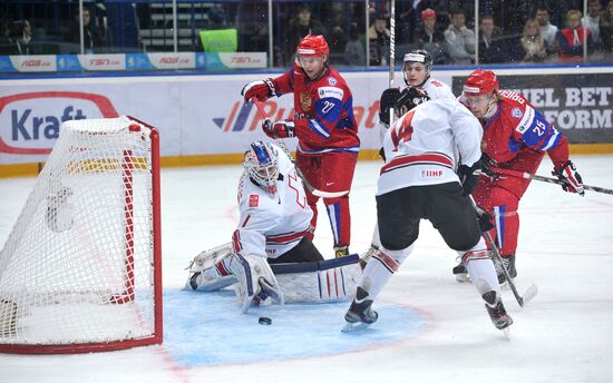 Hockey Youth World Championship. Quarterfinal Russia-Switzerland