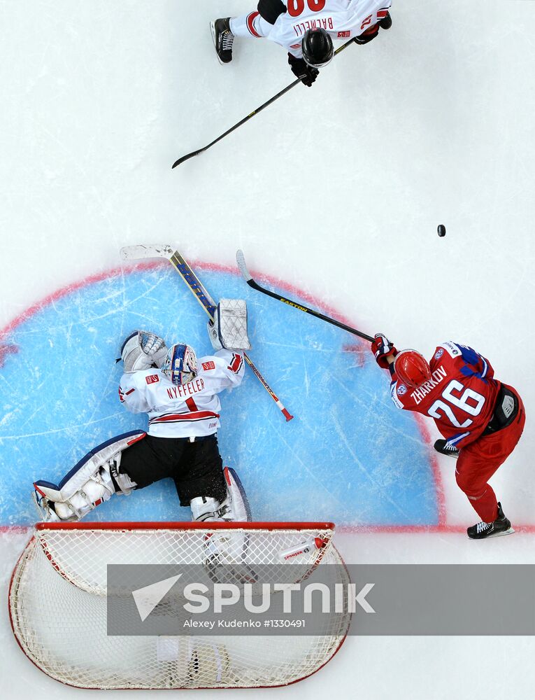 Hockey Youth World Championship. Quarterfinal Russia-Switzerland