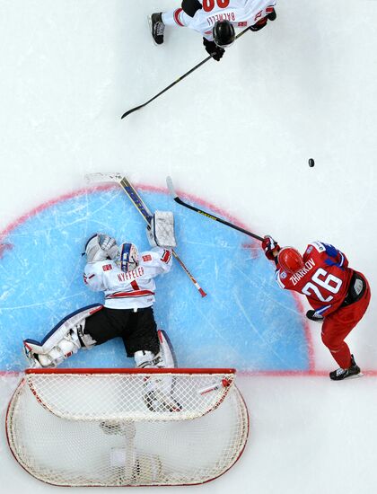 Hockey Youth World Championship. Quarterfinal Russia-Switzerland