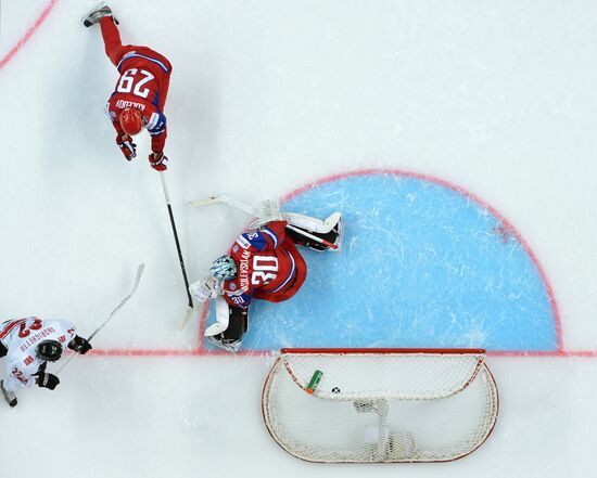 Hockey Youth World Championship. Quarterfinal Russia-Switzerland