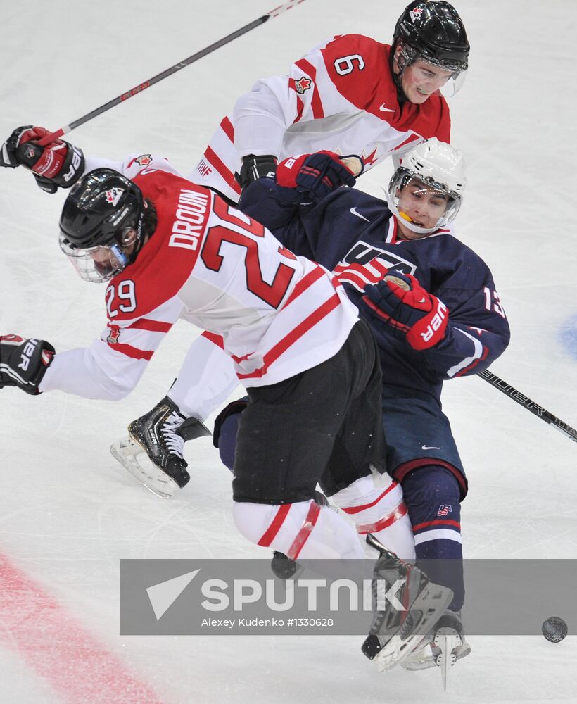 World Junior Ice Hockey Championships. Semifinals. Canada vs. US