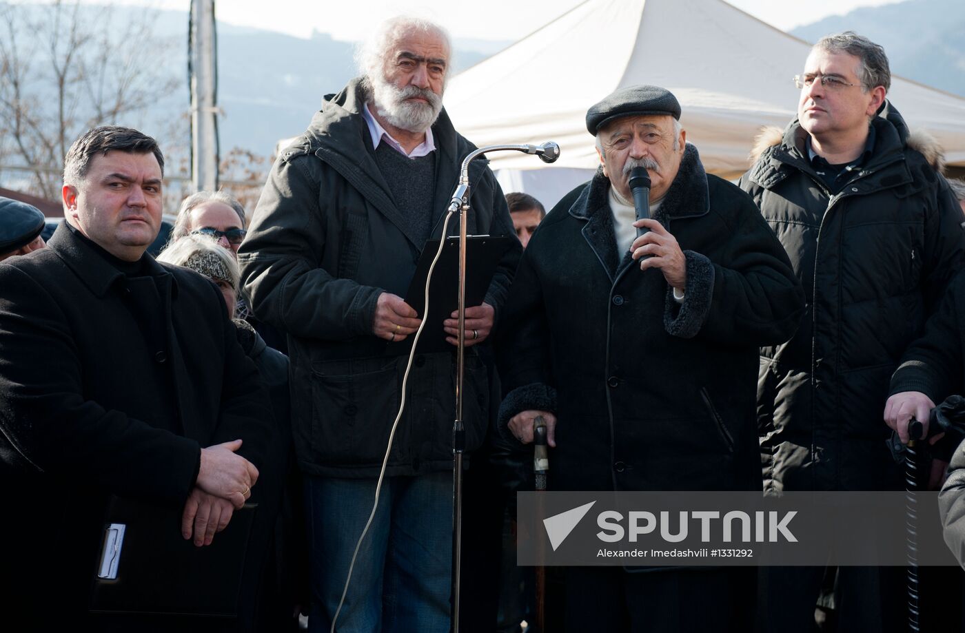 Rallies demanding Georgian president's resignation in Tbilisi