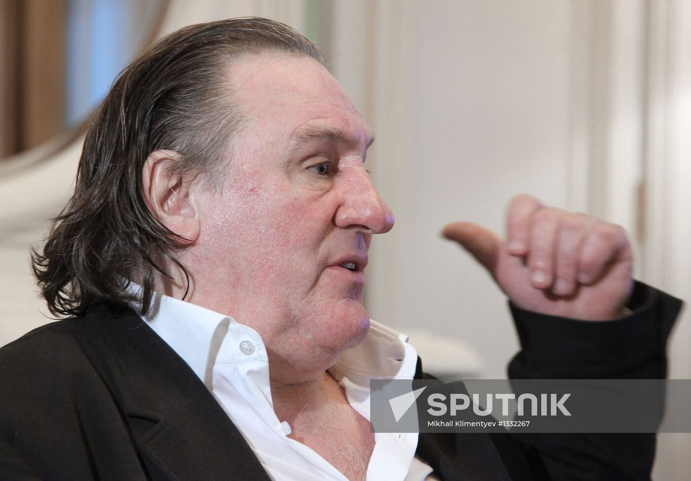President Vladimir Putin meets with actor Gerard Depardieu