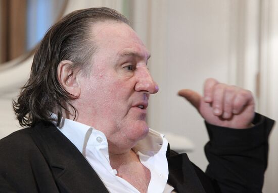 President Vladimir Putin meets with actor Gerard Depardieu