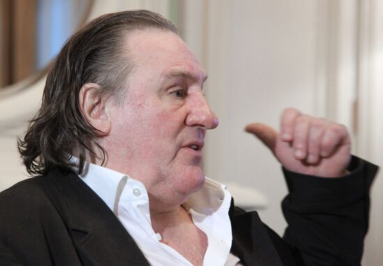 President Vladimir Putin meets with actor Gerard Depardieu