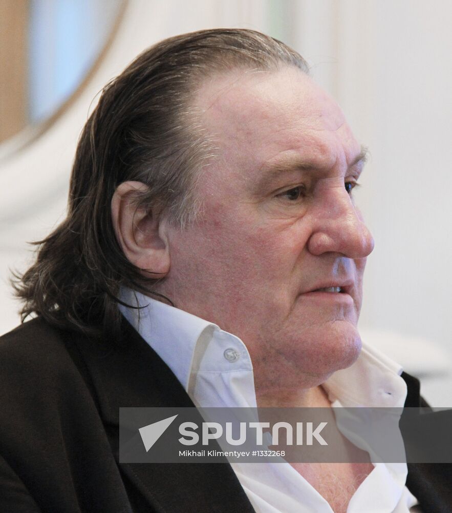 President Vladimir Putin meets with actor Gerard Depardieu