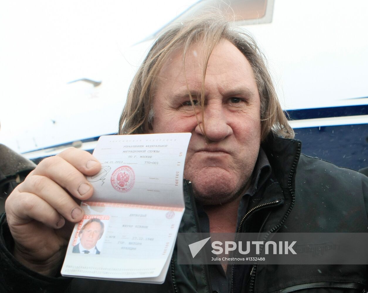 Actor Gerard Depardieu visits Saransk