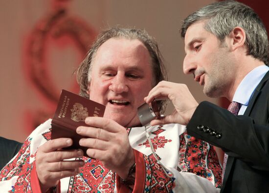 Actor Gerard Depardieu visits Saransk