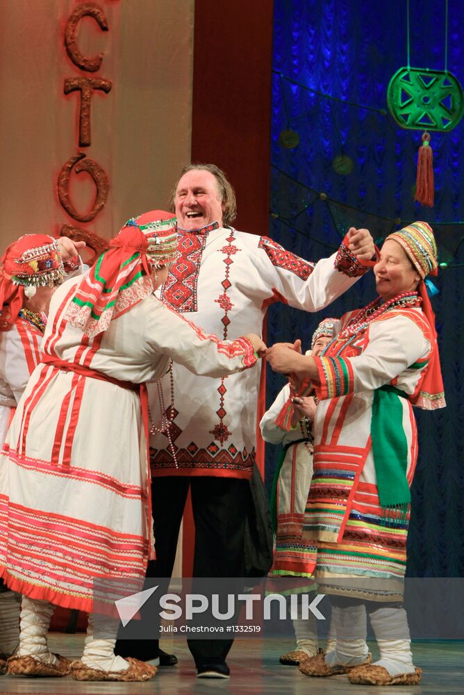 Actor Gerard Depardieu visits Saransk