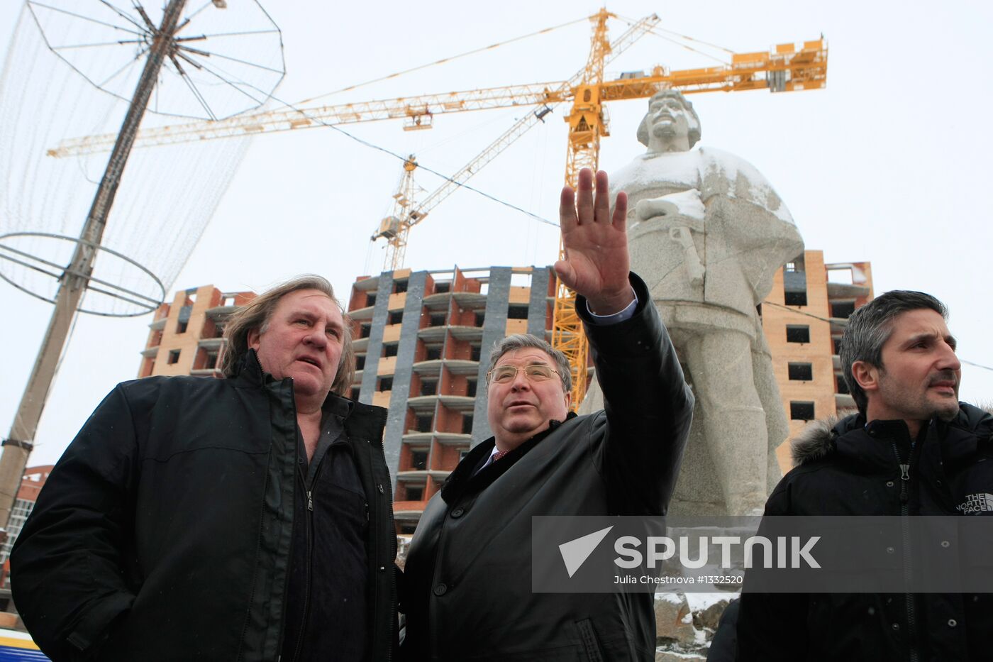 Actor Gerard Depardieu visits Saransk