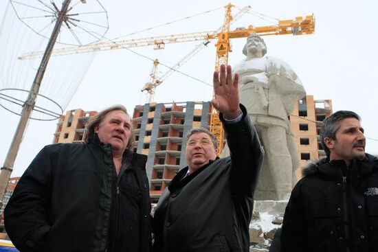 Actor Gerard Depardieu visits Saransk