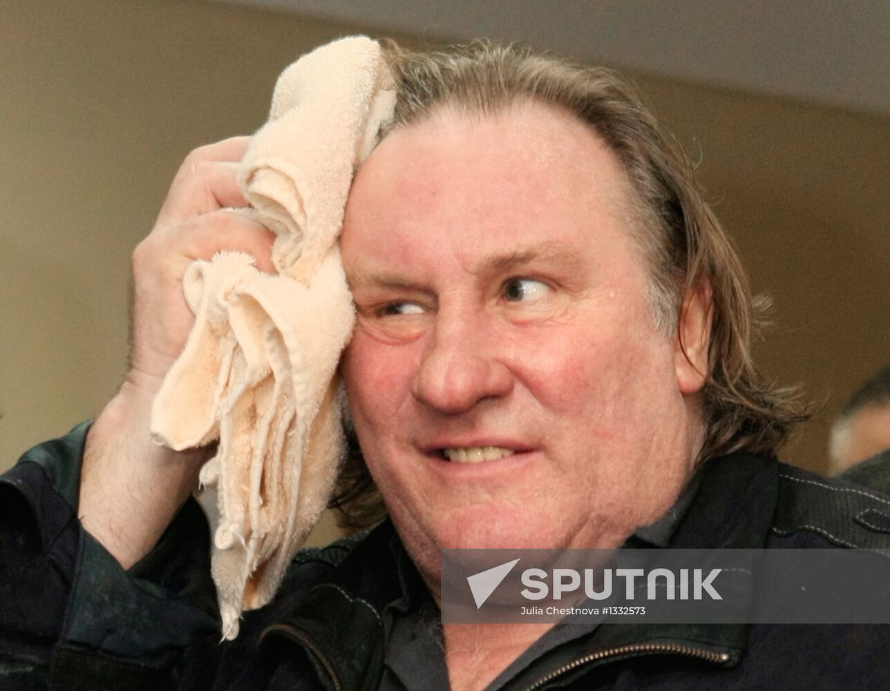 Actor Gerard Depardieu visits Saransk