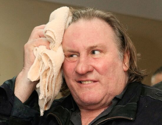 Actor Gerard Depardieu visits Saransk