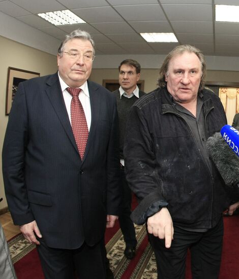 Actor Gerard Depardieu visits Saransk