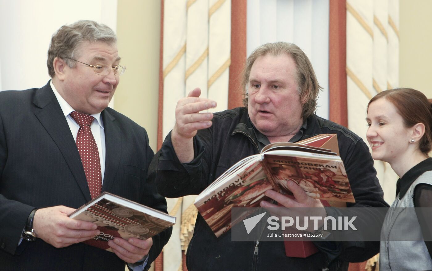 Actor Gerard Depardieu visits Saransk